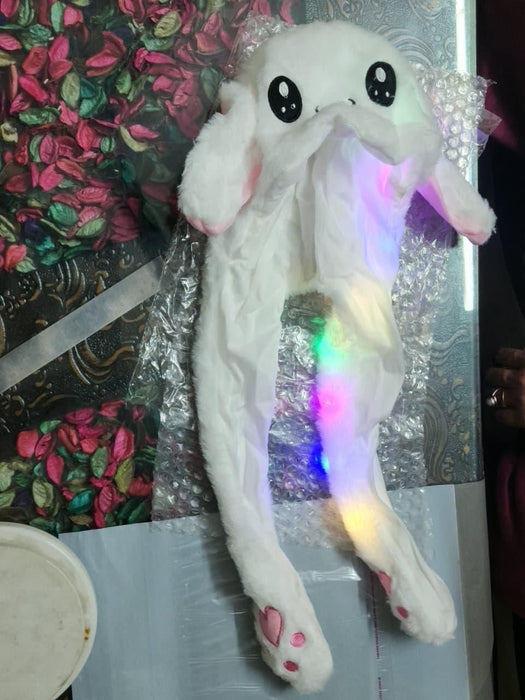 Cute Rabbit Plush Bunny Cap - The Ears Pop Hat Funny Bunny